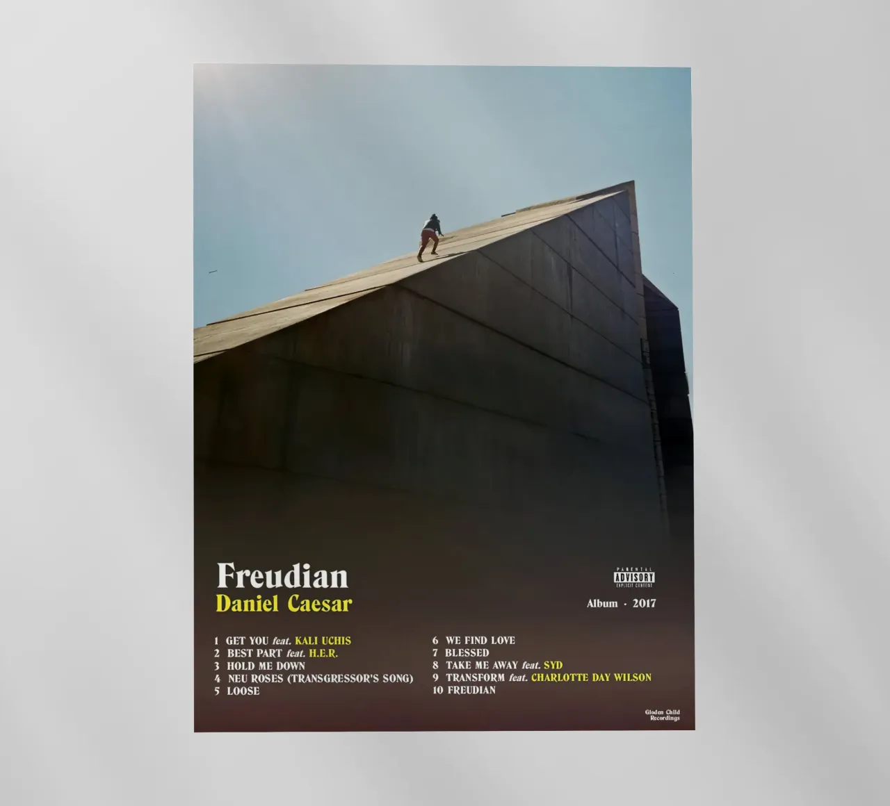 Daniel Caesar Freudian pellicola backlit da Raptor Metafora