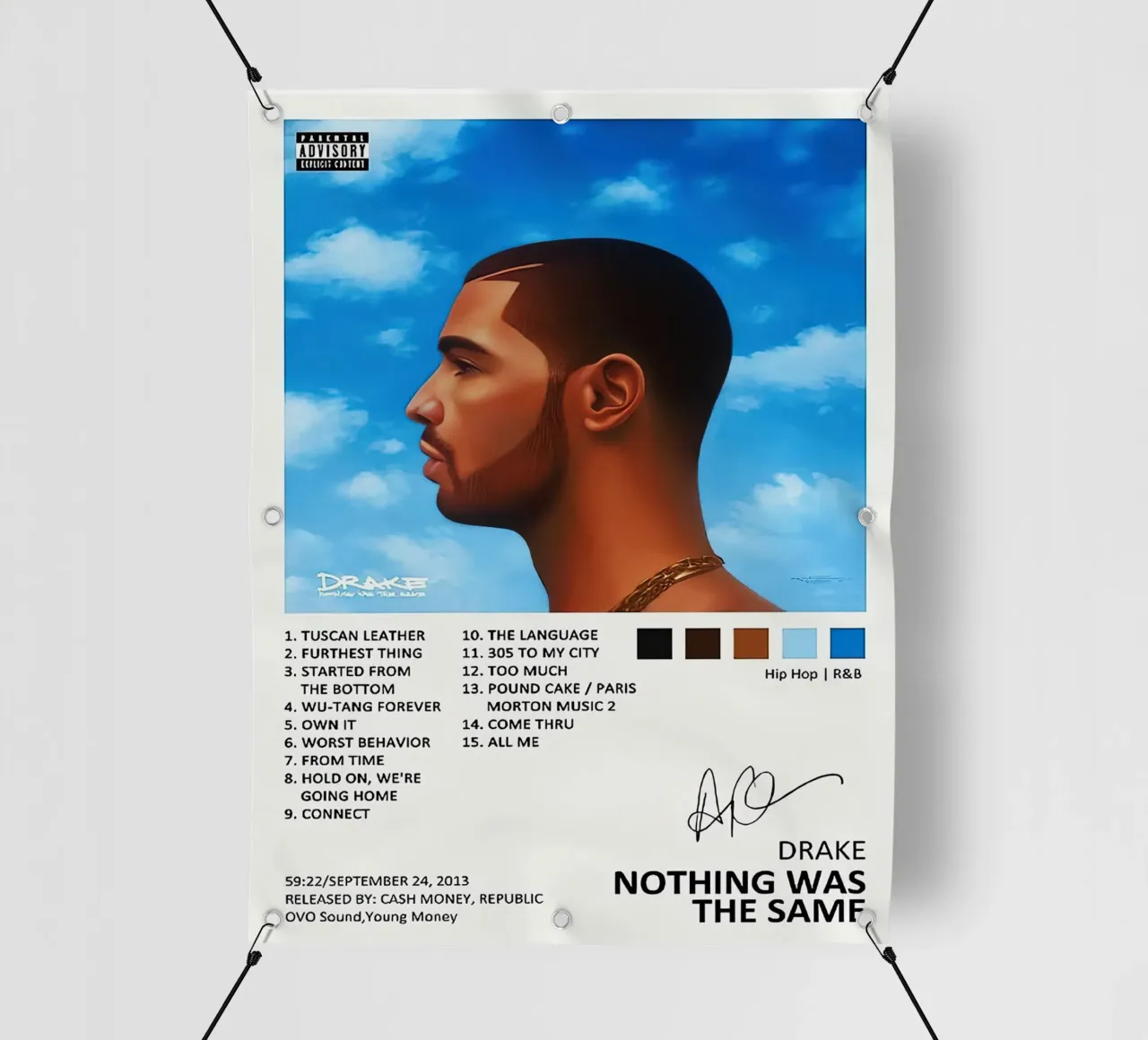 Drake Nothing Was The Same telo in pvc da Raptor Metafora