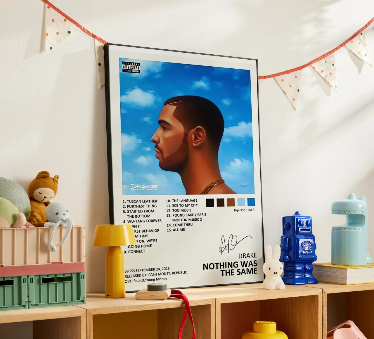Drake Nothing Was The Same alluminio dibond da Raptor Metafora