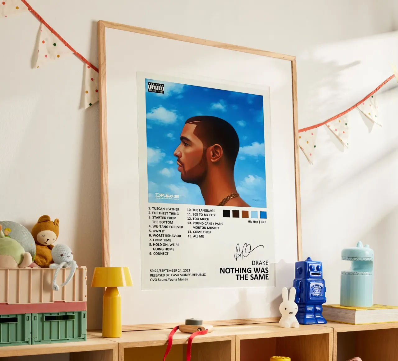 Drake Nothing Was The Same carta hahnemühle da Raptor Metafora