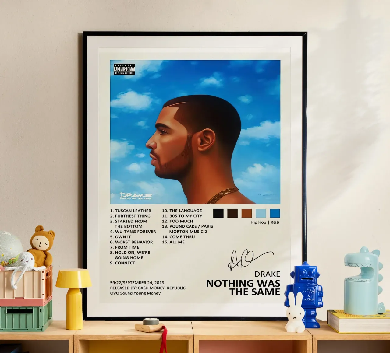 Drake Nothing Was The Same carta hahnemühle da Raptor Metafora
