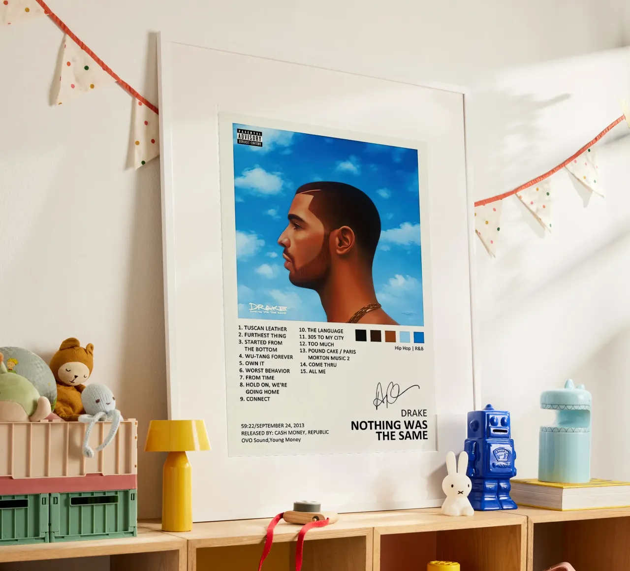 Drake Nothing Was The Same carta hahnemühle da Raptor Metafora