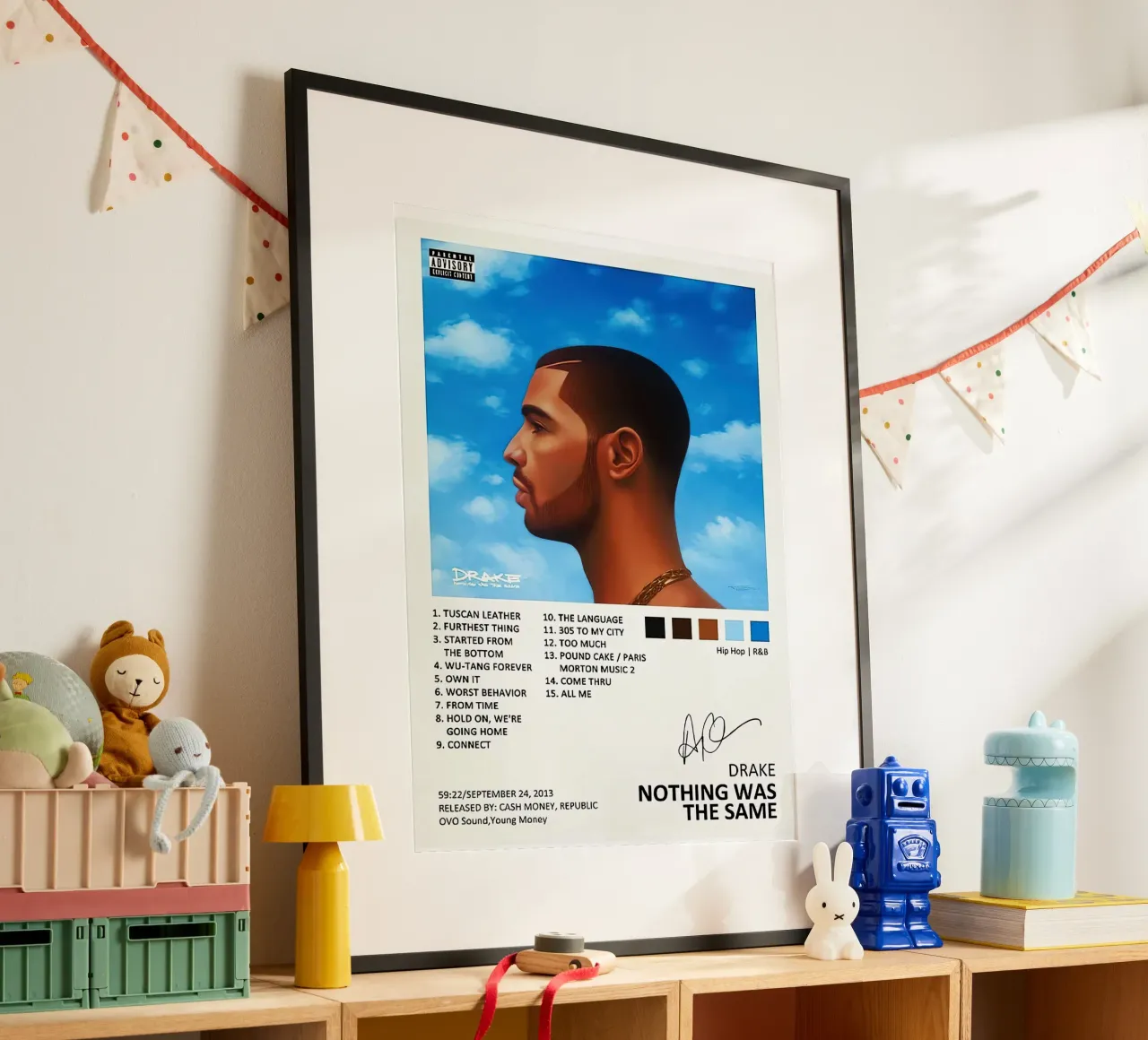 Drake Nothing Was The Same carta hahnemühle da Raptor Metafora