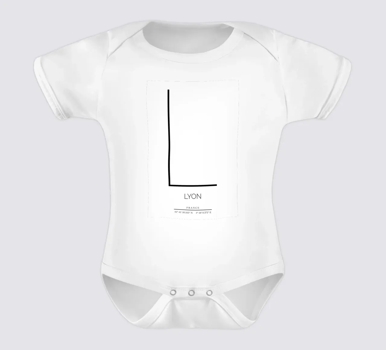 LYON - blanc body neonato maniche corte da CityLights