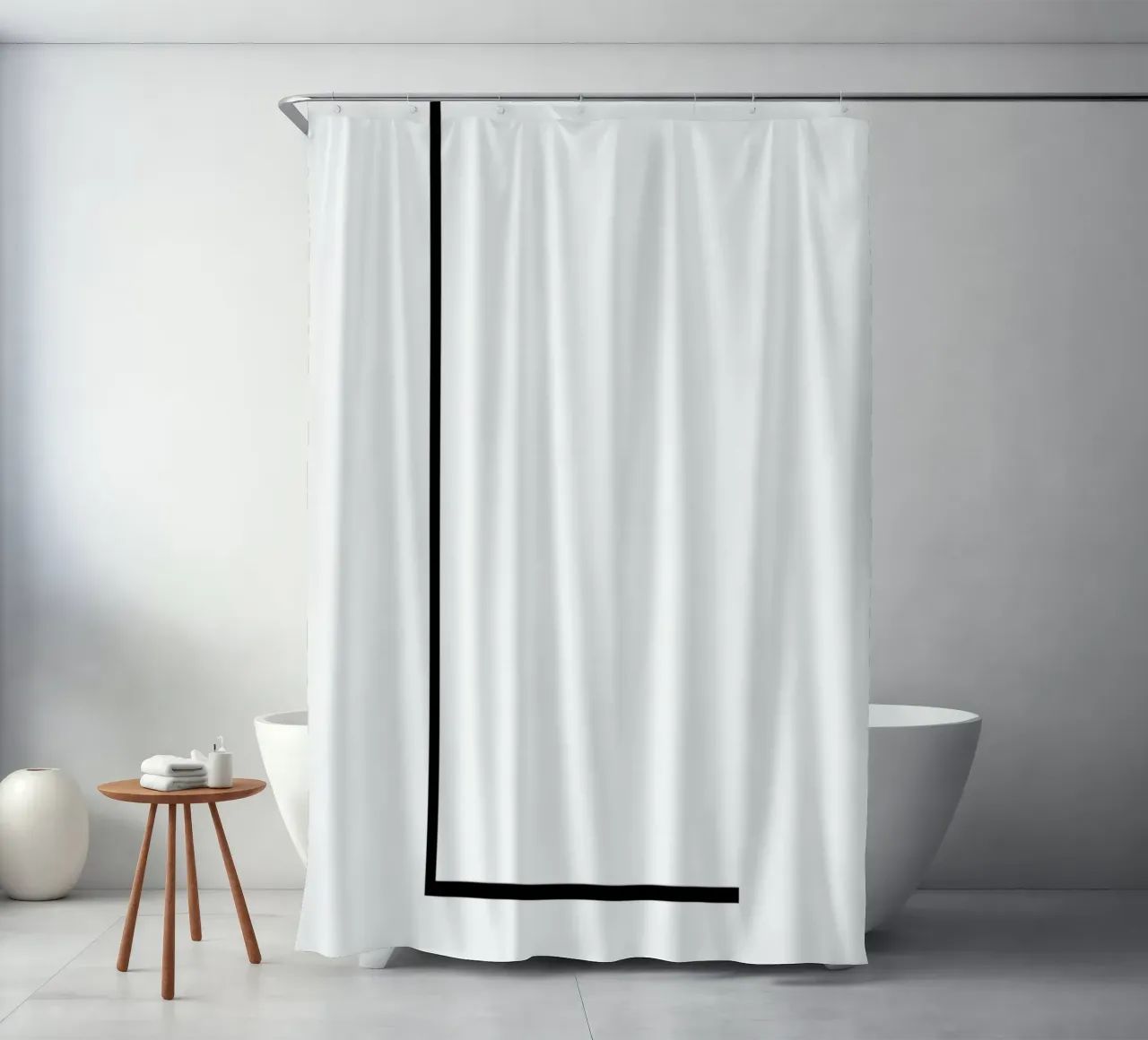 LYON - blanc shower curtain by CityLights