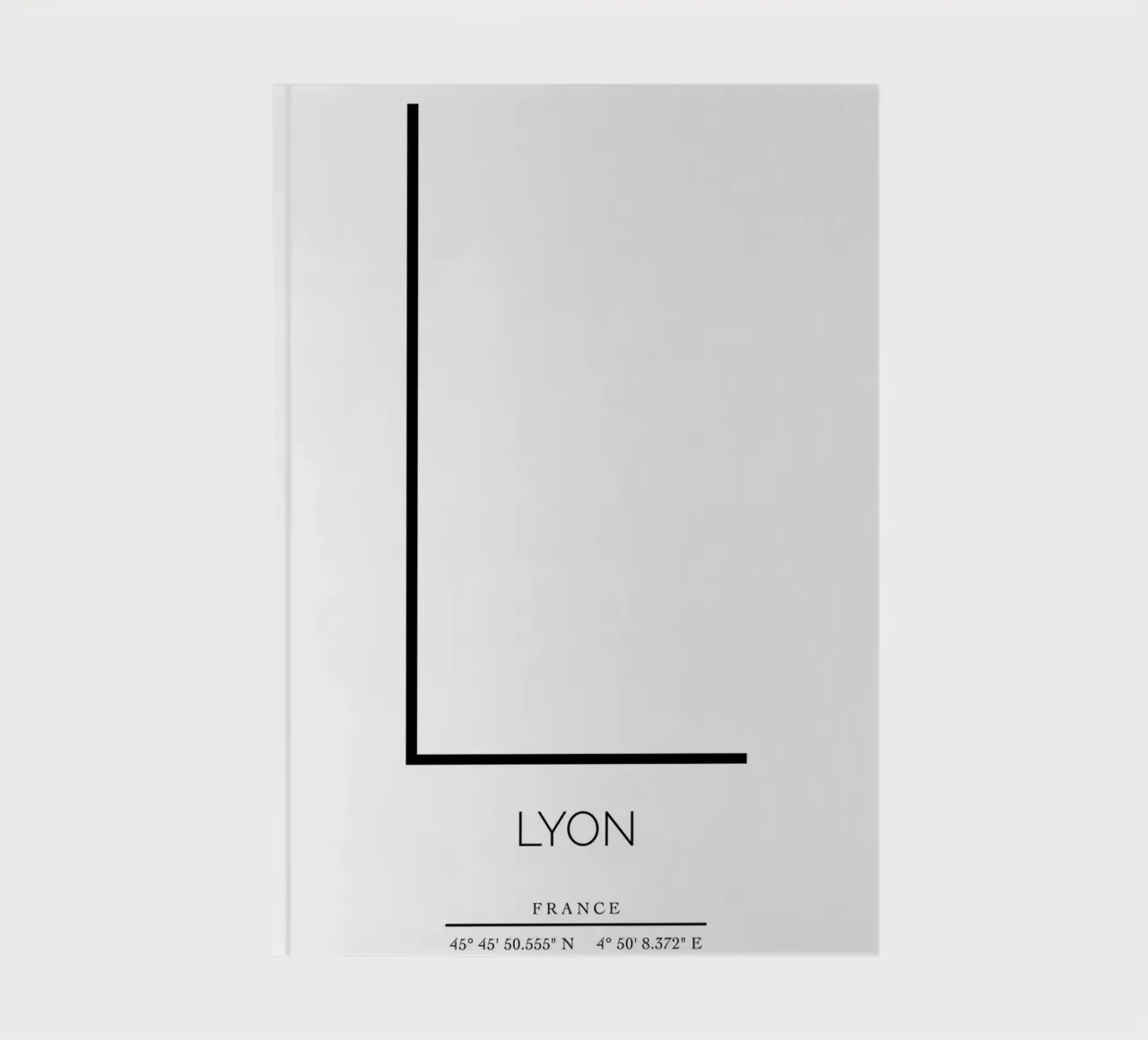 LYON - blanc notebook by CityLights