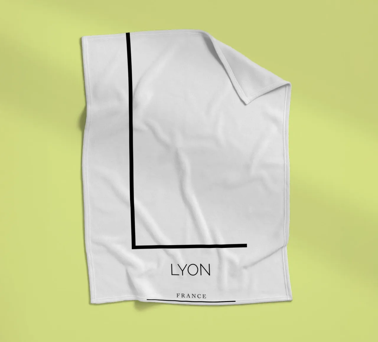 LYON - blanc coperta in pile da CityLights