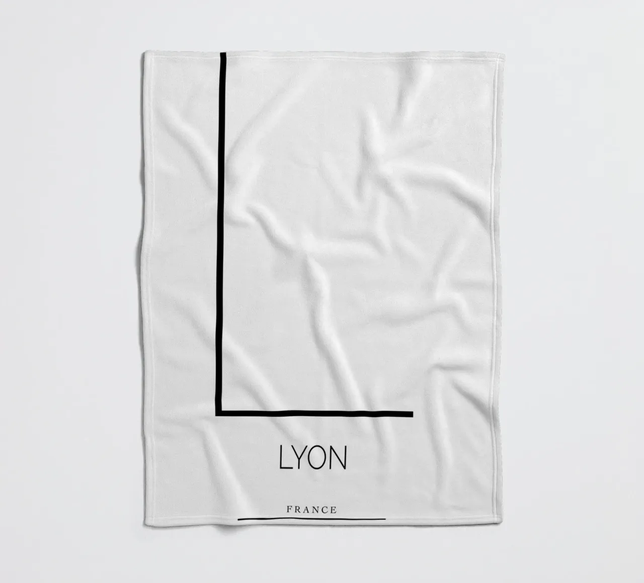 LYON - blanc coperta in pile da CityLights