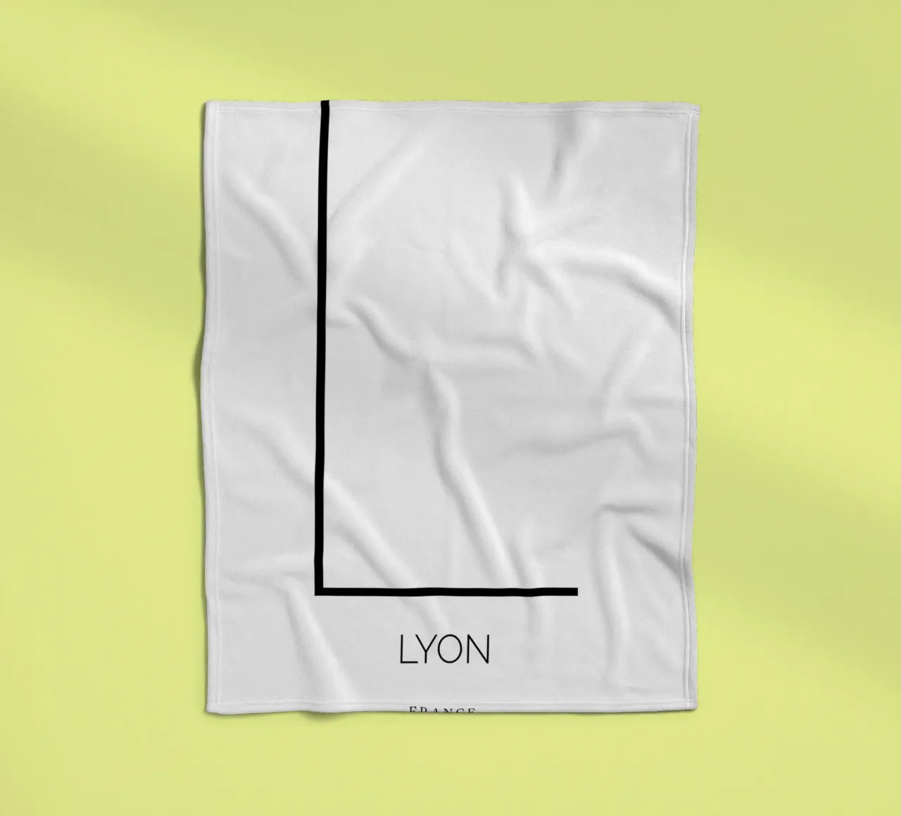 LYON - blanc coperta in pile da CityLights