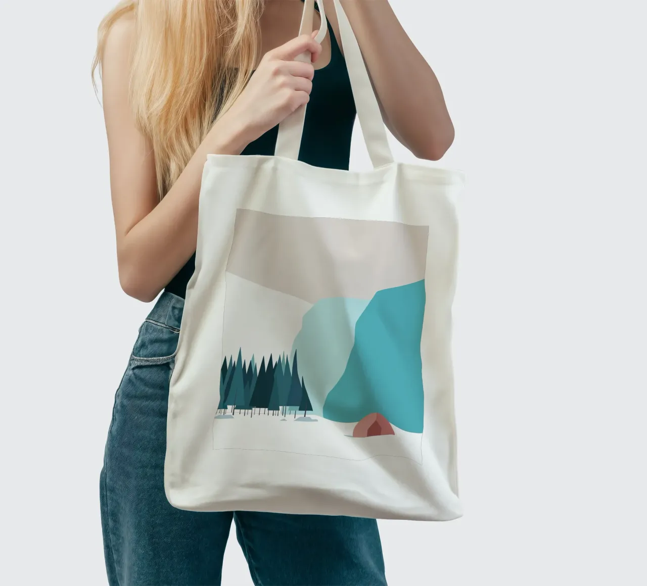 Alaska Gletscherwald borsa in juta da DARIA IVANOVNA