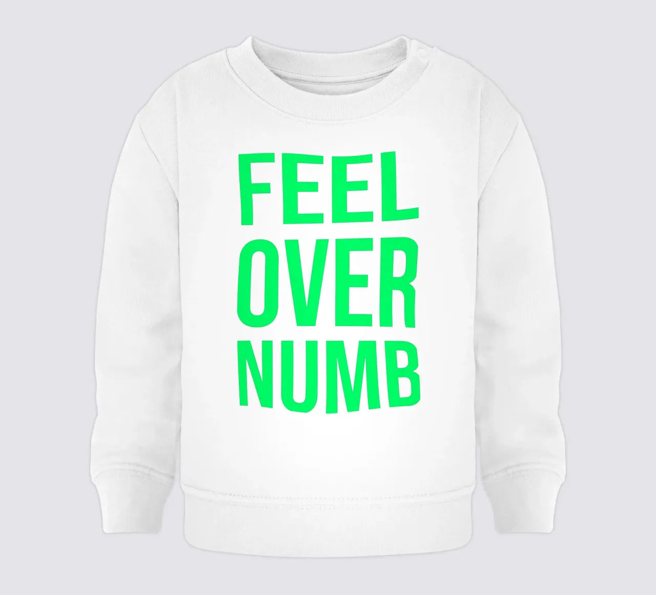 OVER Series- bold letters, brave values (5 colors) sudadera de bebé de FRICKE DESIGN