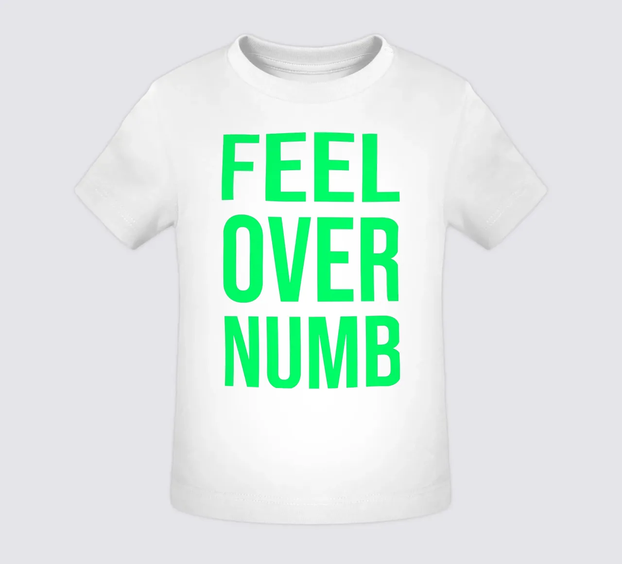 OVER Series- bold letters, brave values (5 colors) maglietta neonato da FRICKE DESIGN