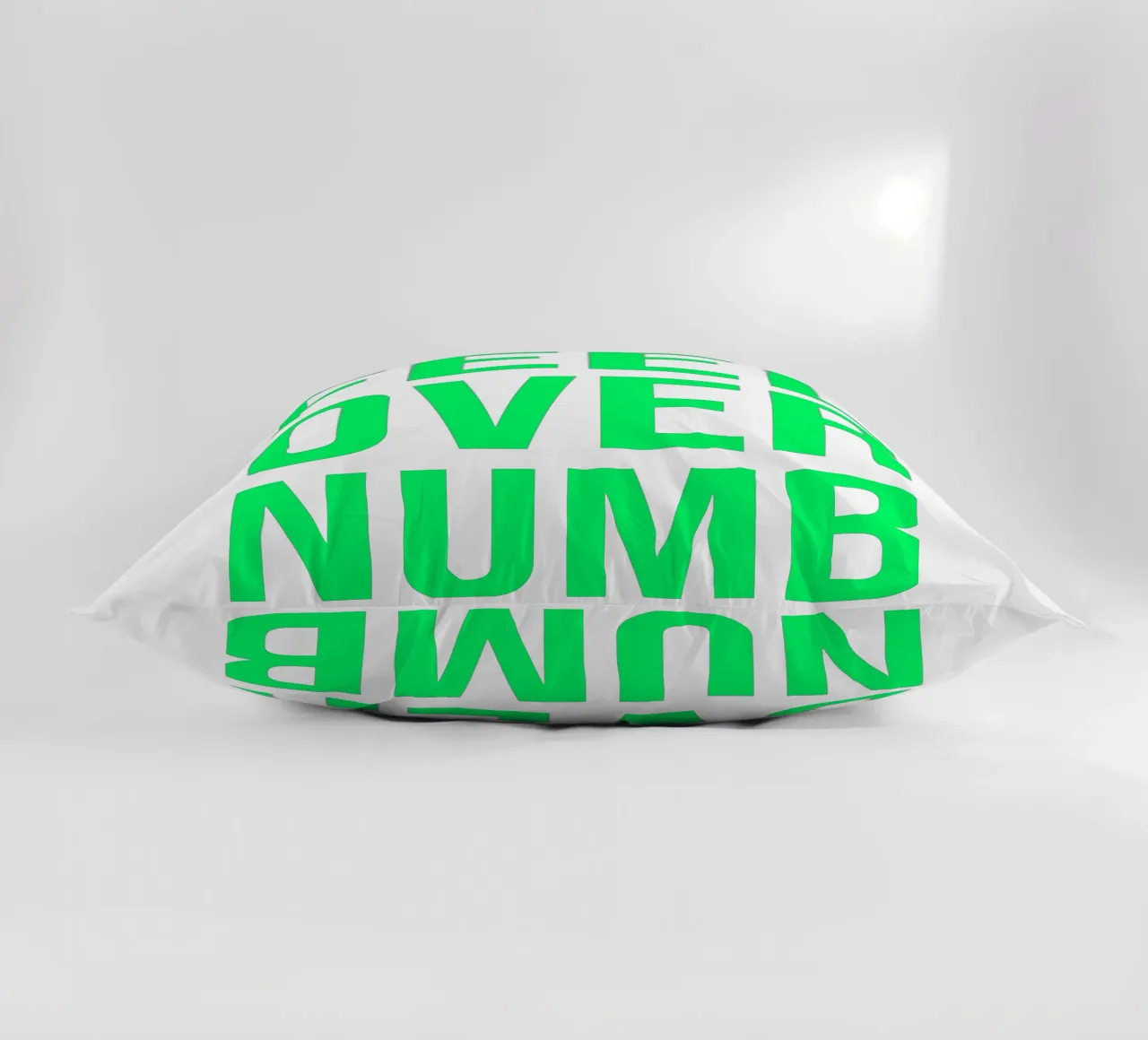 OVER Series- bold letters, brave values (5 colors) cuscino da FRICKE DESIGN