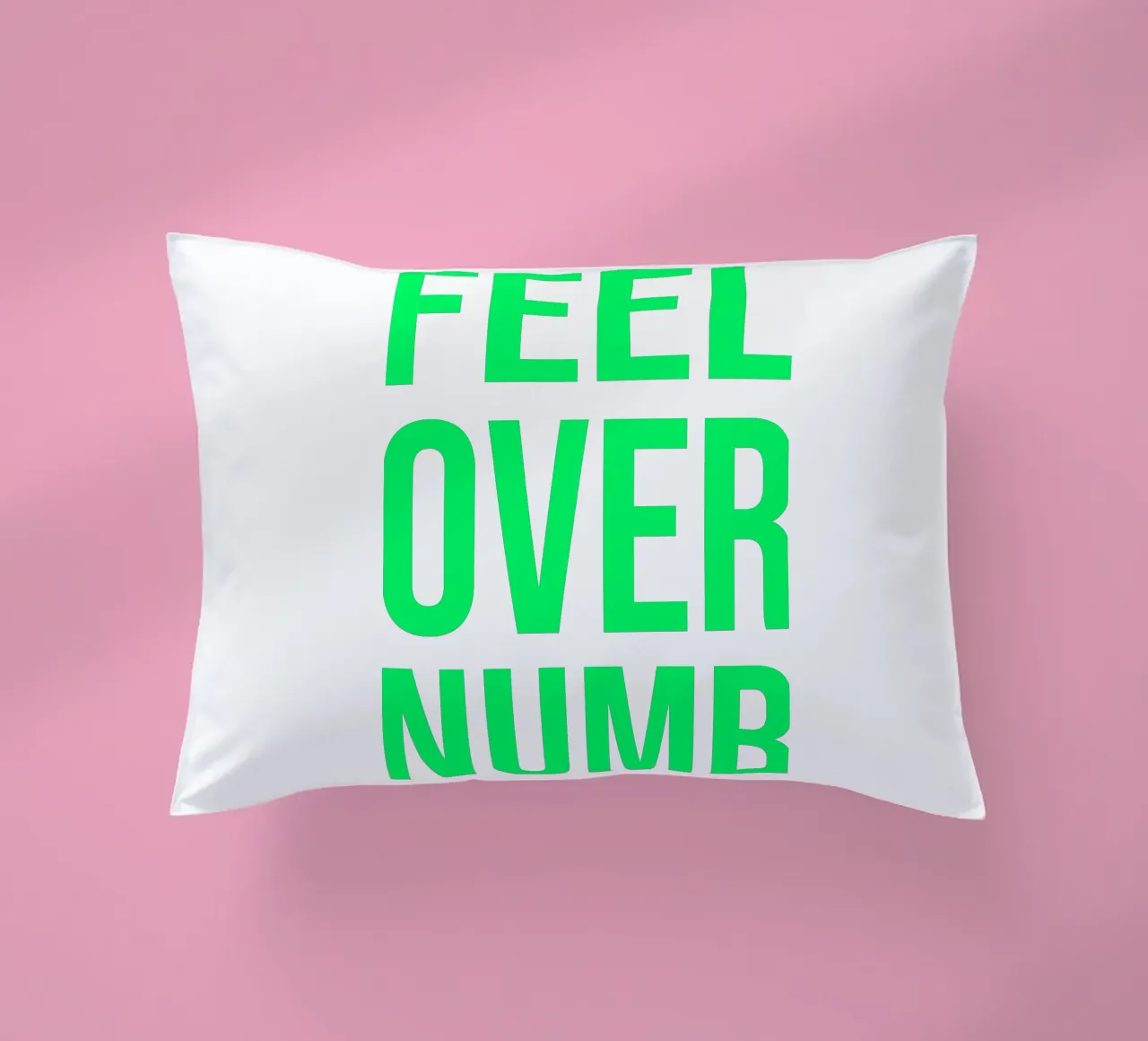 OVER Series- bold letters, brave values (5 colors) cuscino da FRICKE DESIGN
