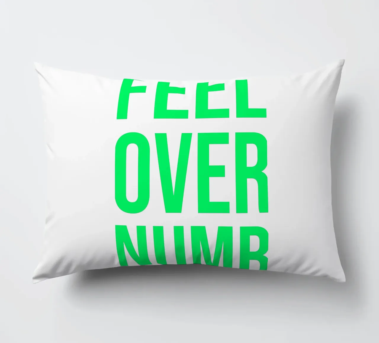 OVER Series- bold letters, brave values (5 colors) cuscino da FRICKE DESIGN