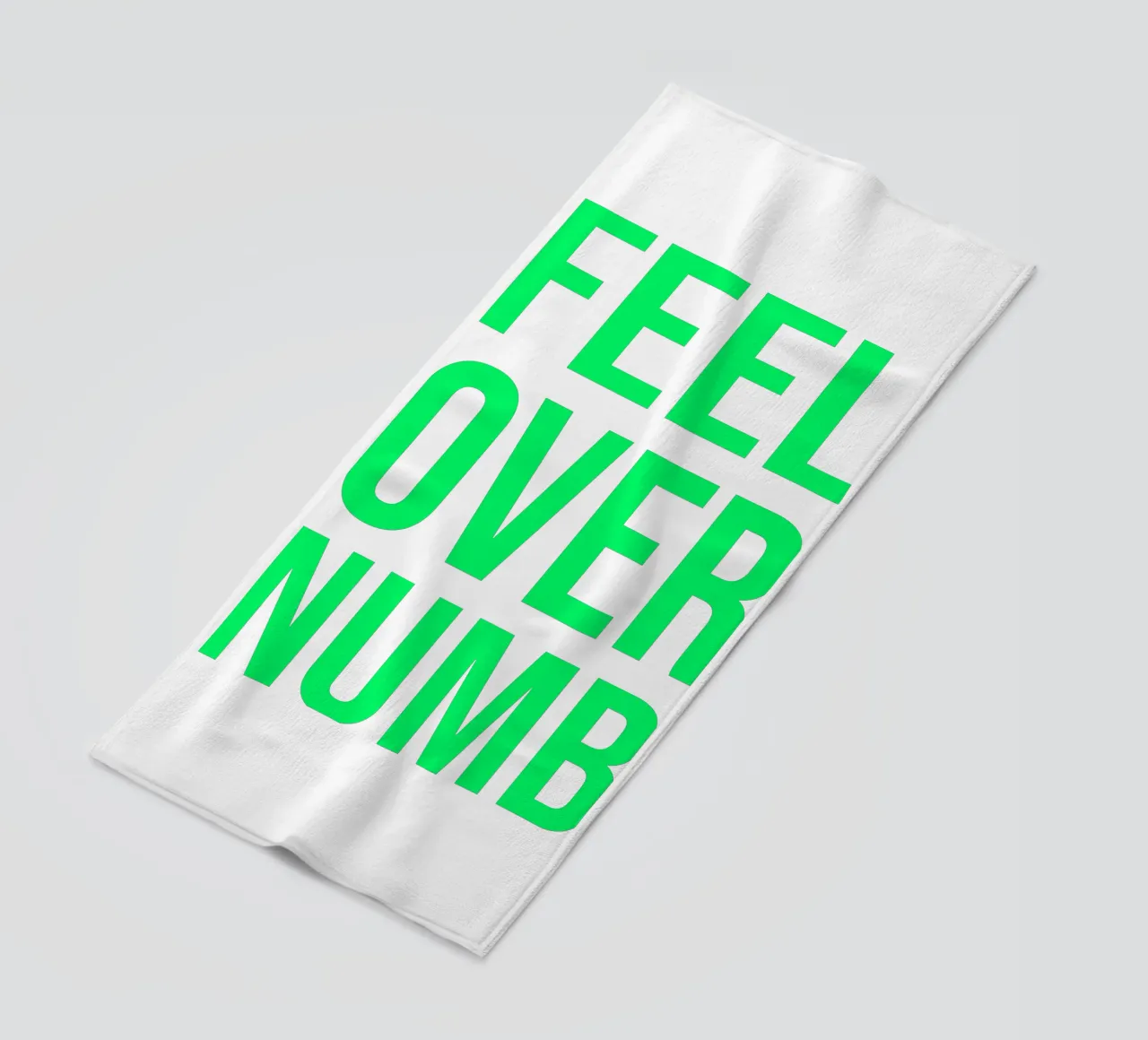 OVER Series- bold letters, brave values (5 colors) telo mare da FRICKE DESIGN