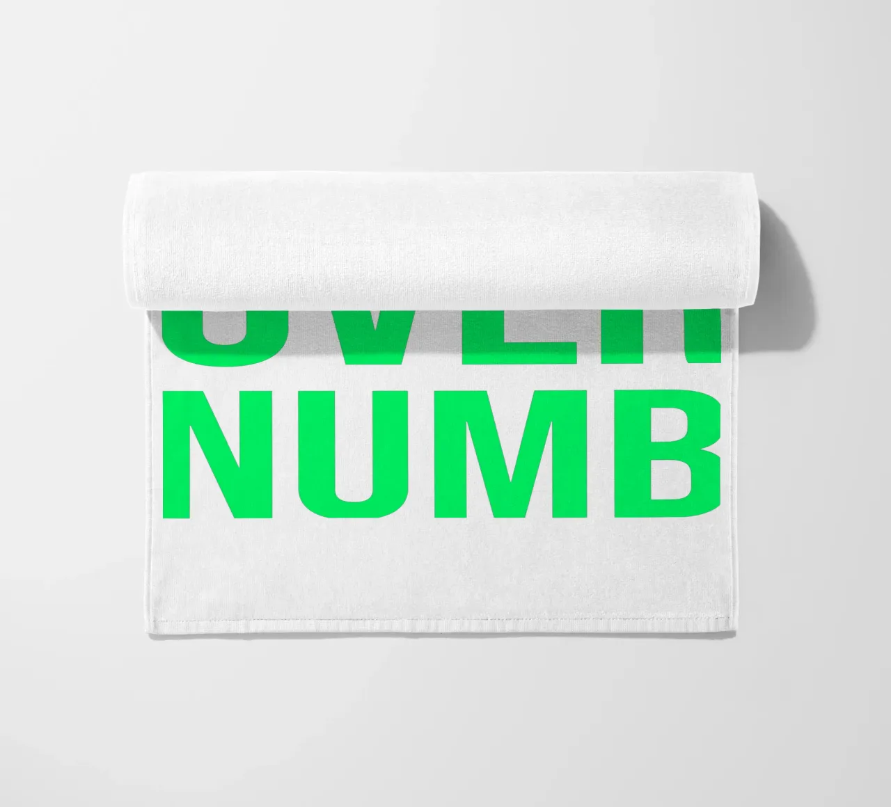 OVER Series- bold letters, brave values (5 colors) telo mare da FRICKE DESIGN