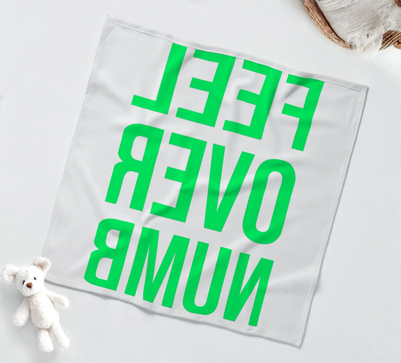 OVER Series- bold letters, brave values (5 colors) coperta in pile da FRICKE DESIGN