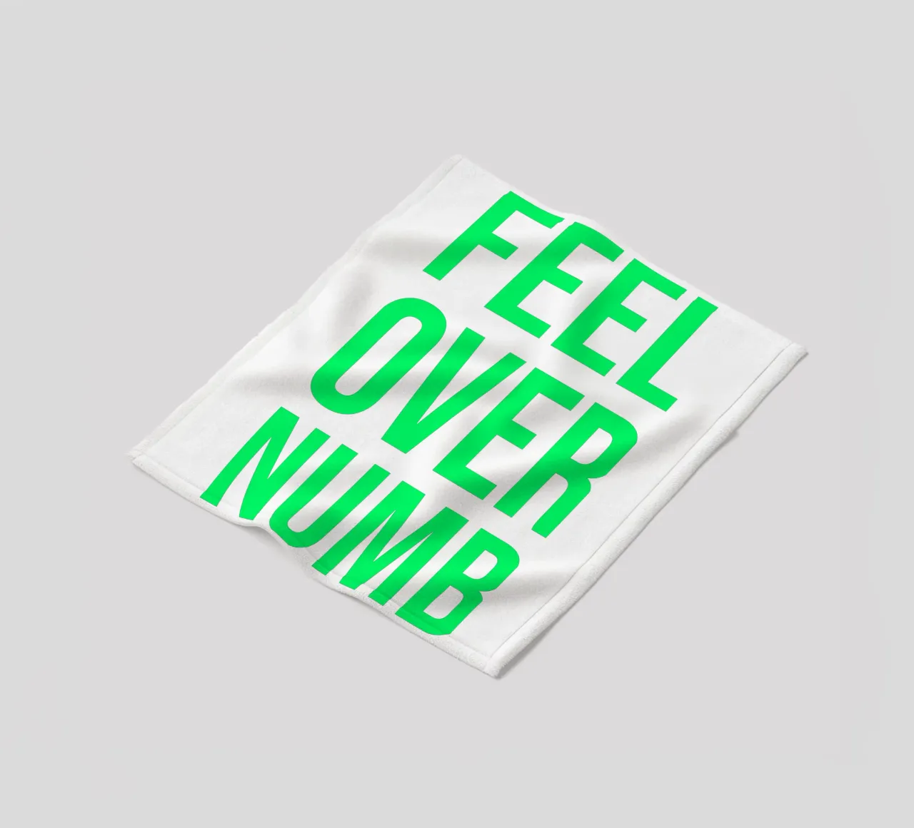 OVER Series- bold letters, brave values (5 colors) coperta in pile da FRICKE DESIGN