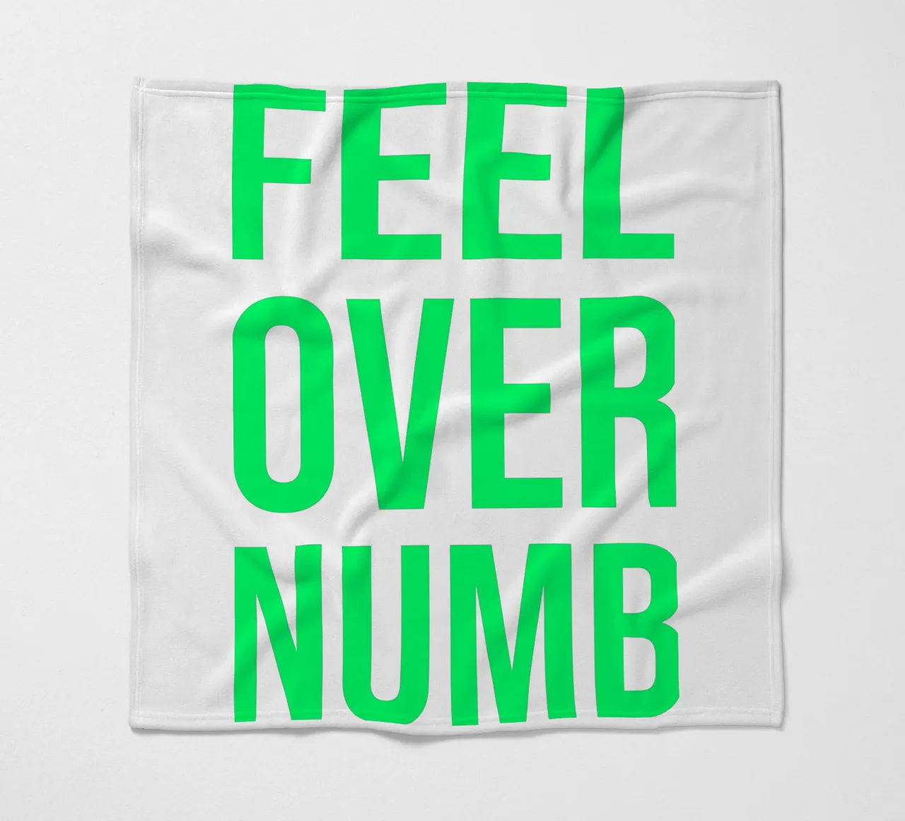 OVER Series- bold letters, brave values (5 colors) coperta in pile da FRICKE DESIGN