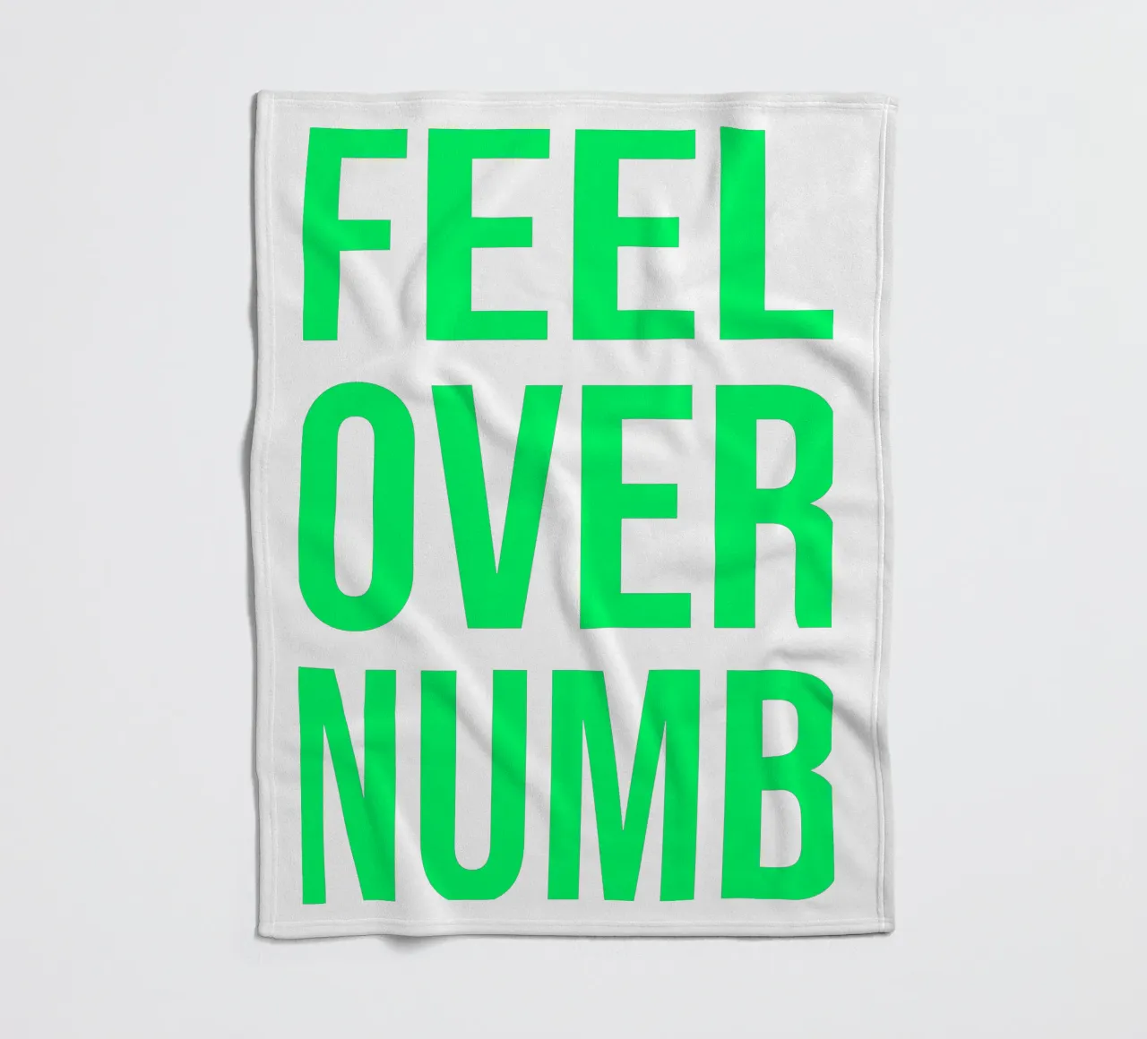 OVER Series- bold letters, brave values (5 colors) coperta in pile da FRICKE DESIGN