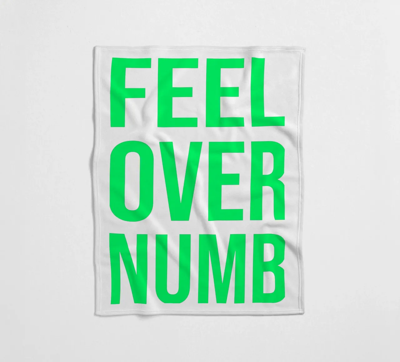 OVER Series- bold letters, brave values (5 colors) coperta in pile da FRICKE DESIGN