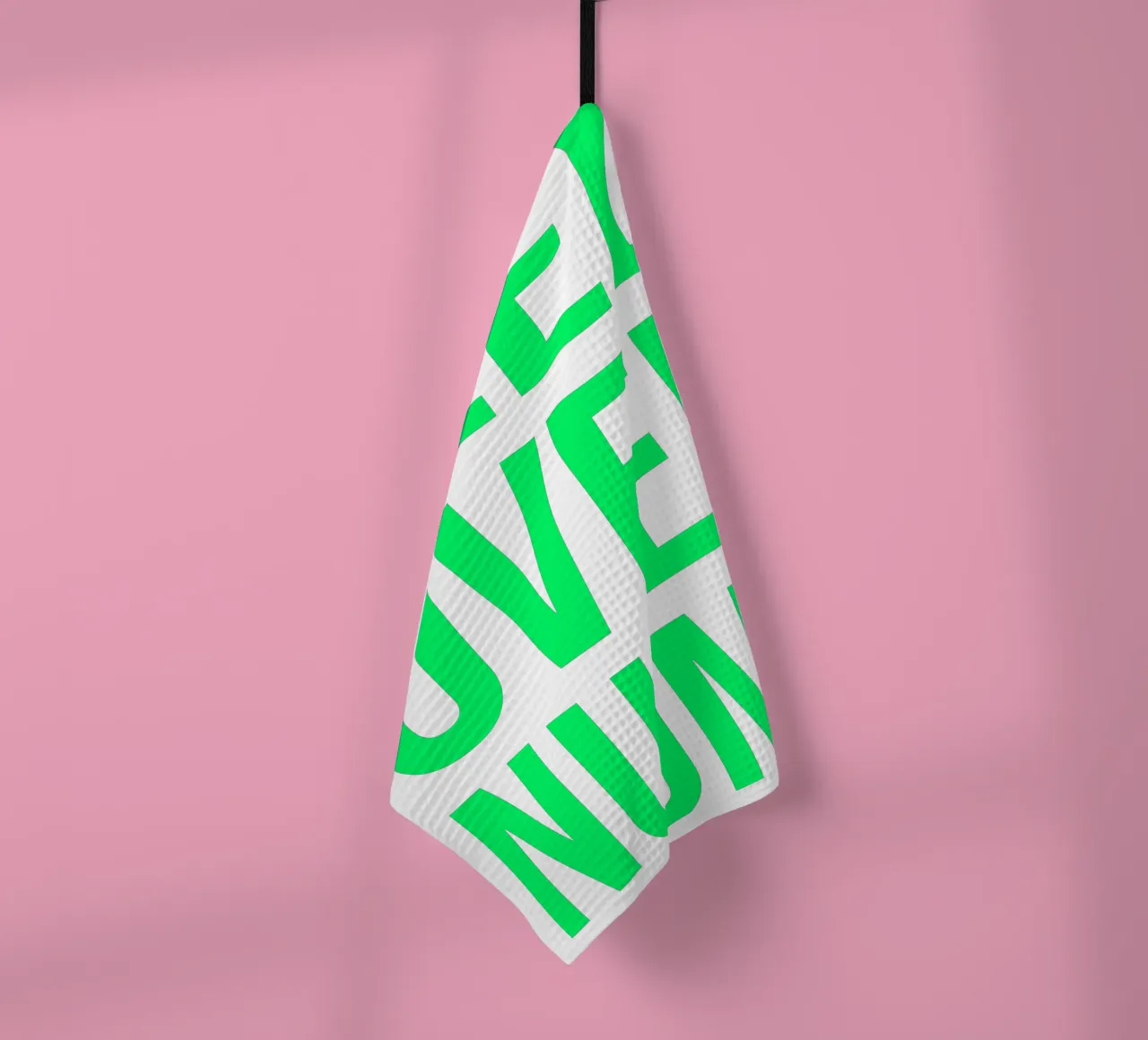 OVER Series- bold letters, brave values (5 colors) torchon de FRICKE DESIGN