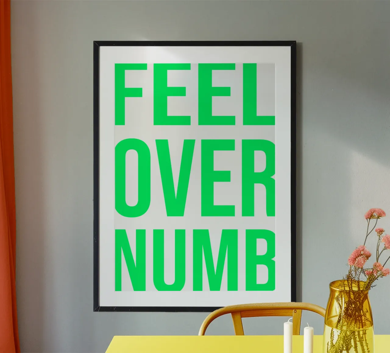 OVER Series- bold letters, brave values (5 colors) hahnemühle de FRICKE DESIGN