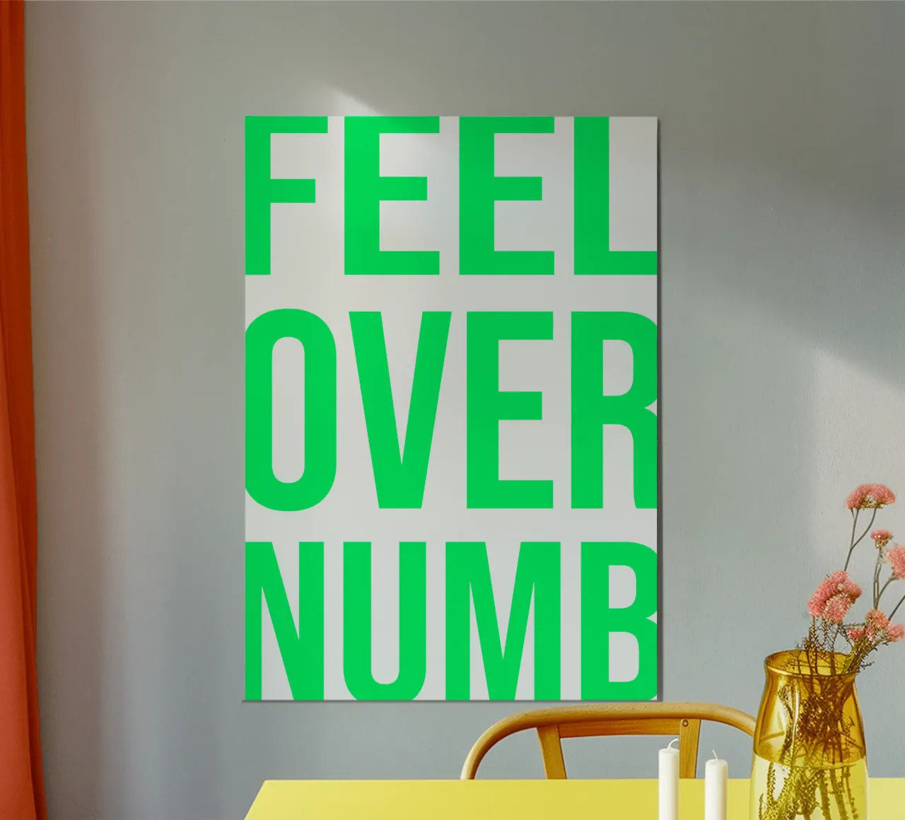 OVER Series- bold letters, brave values (5 colors) hahnemühle de FRICKE DESIGN