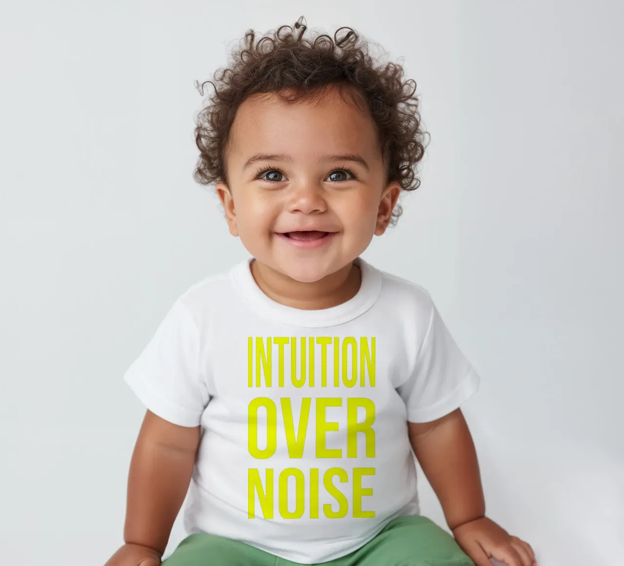 OVER Series- bold letters, brave values (5 colors) maglietta neonato da FRICKE DESIGN