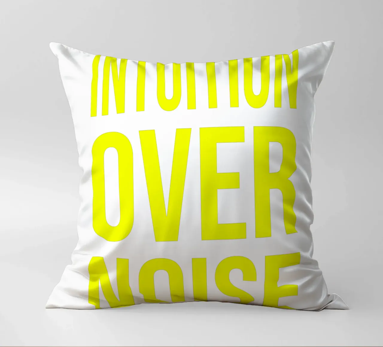 OVER Series- bold letters, brave values (5 colors) cuscino da FRICKE DESIGN