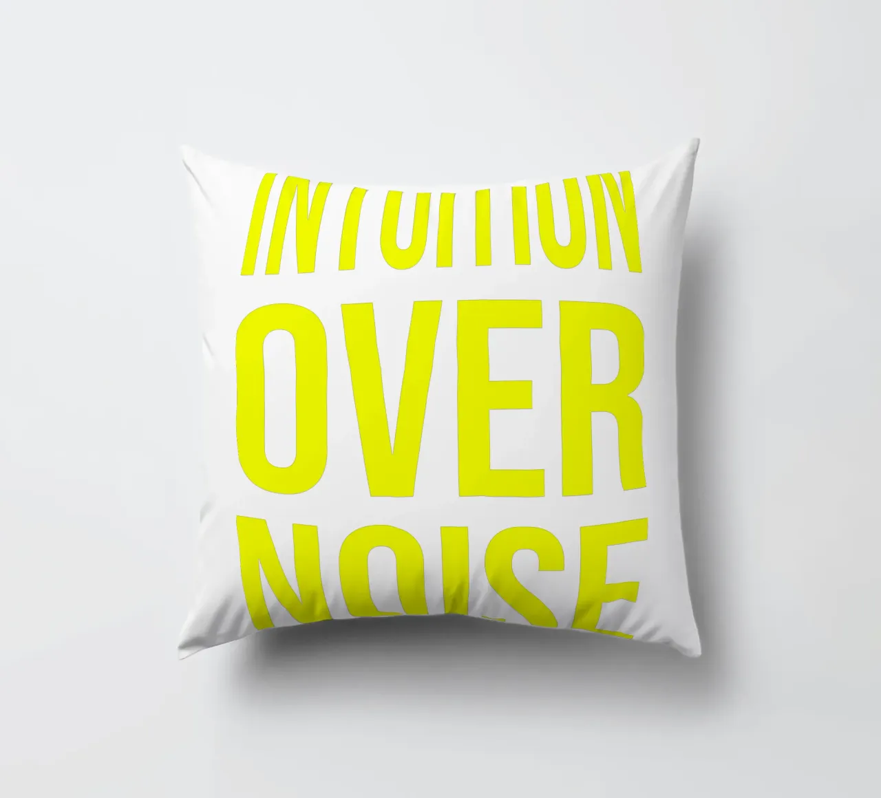 OVER Series- bold letters, brave values (5 colors) cuscino da FRICKE DESIGN