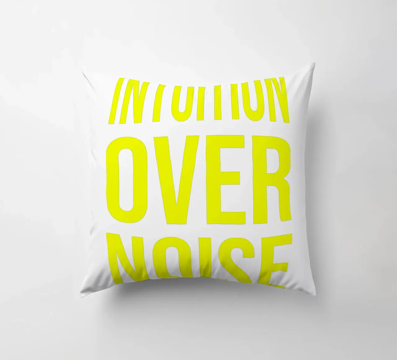 OVER Series- bold letters, brave values (5 colors) cuscino da FRICKE DESIGN