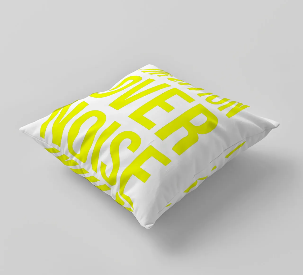 OVER Series- bold letters, brave values (5 colors) cuscino da FRICKE DESIGN