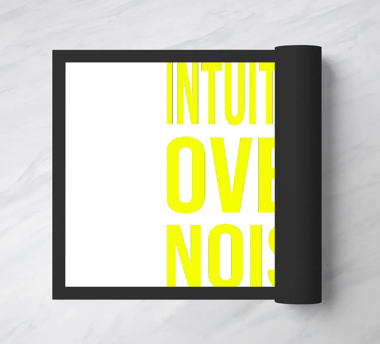 OVER Series- bold letters, brave values (5 colors) zerbino da FRICKE DESIGN