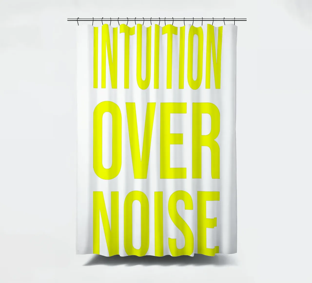 OVER Series- bold letters, brave values (5 colors) tenda da doccia da FRICKE DESIGN