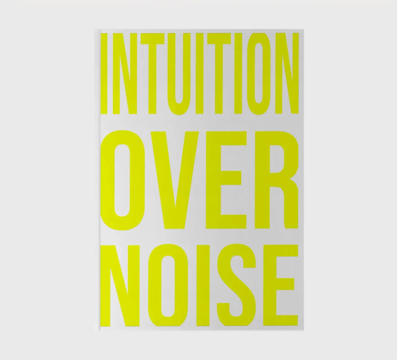 OVER Series- bold letters, brave values (5 colors) diario da FRICKE DESIGN