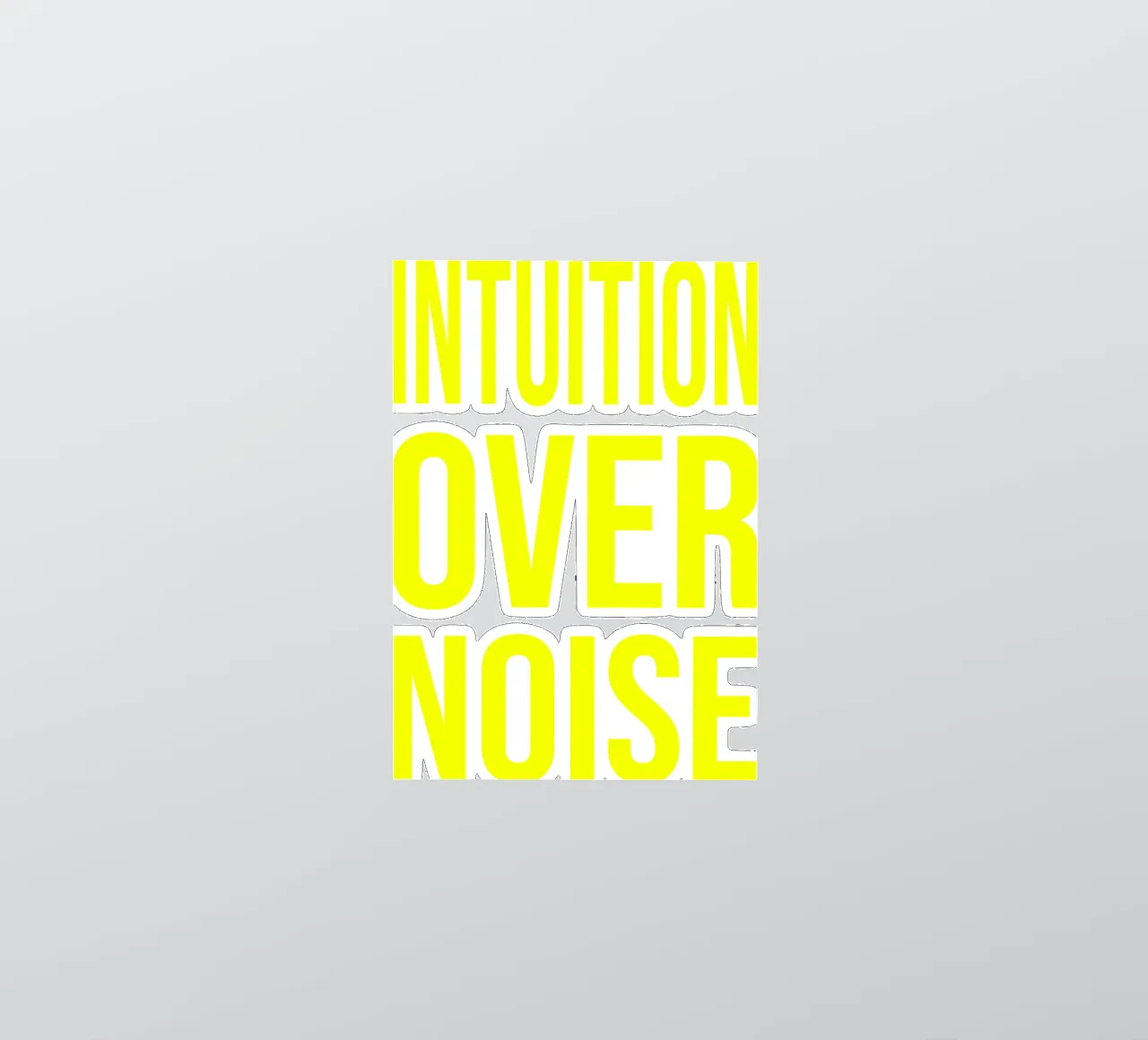 OVER Series- bold letters, brave values (5 colors) adesivo da FRICKE DESIGN