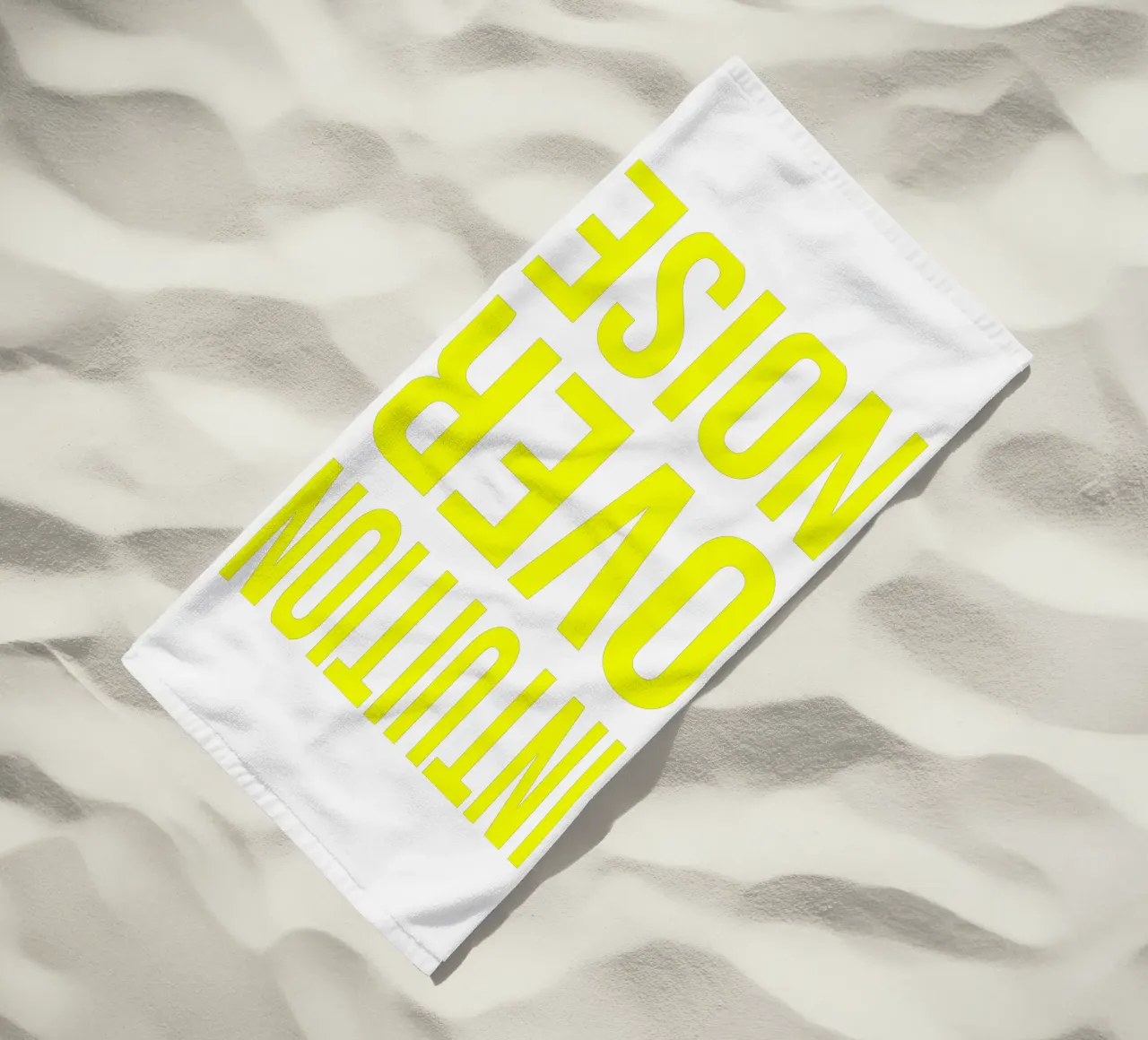 OVER Series- bold letters, brave values (5 colors) telo mare da FRICKE DESIGN