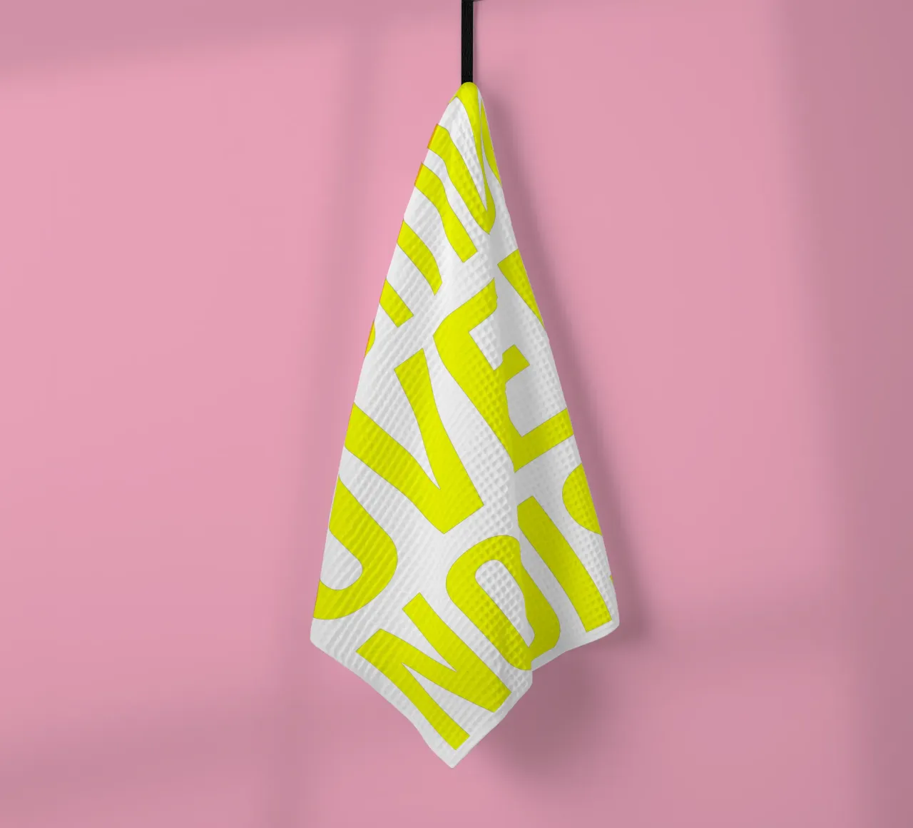 OVER Series- bold letters, brave values (5 colors) torchon de FRICKE DESIGN