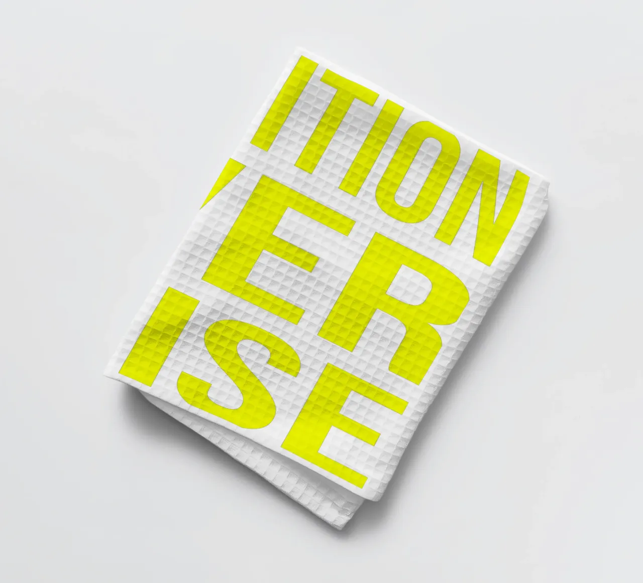 OVER Series- bold letters, brave values (5 colors) torchon de FRICKE DESIGN