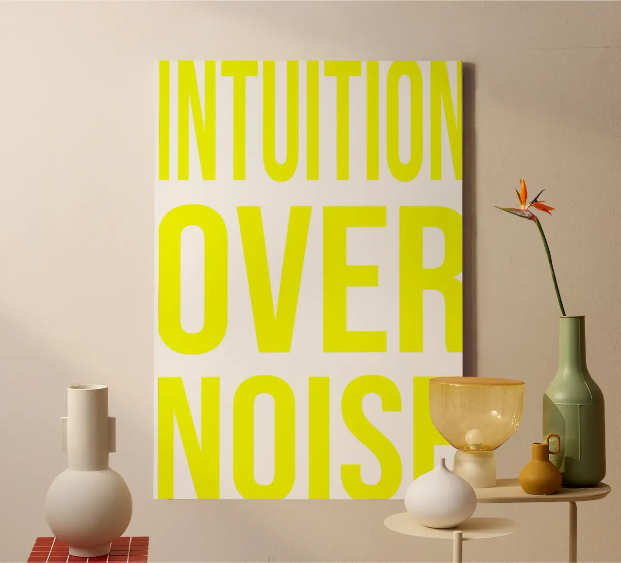 OVER Series- bold letters, brave values (5 colors) tela da FRICKE DESIGN