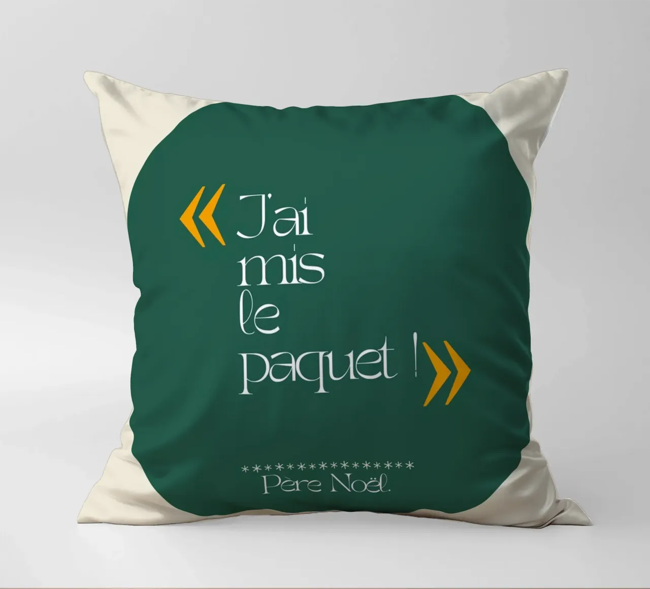 Message du Père Noël... cuscino da cim_art