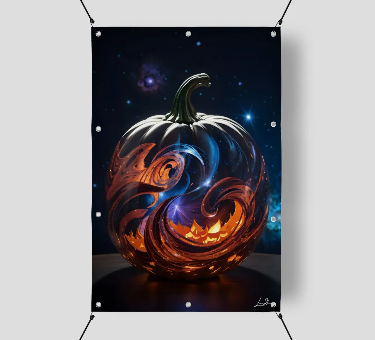 Zucca nebula - Citrouille nébuleuse Fantaisie telo in pvc da LM2KONE