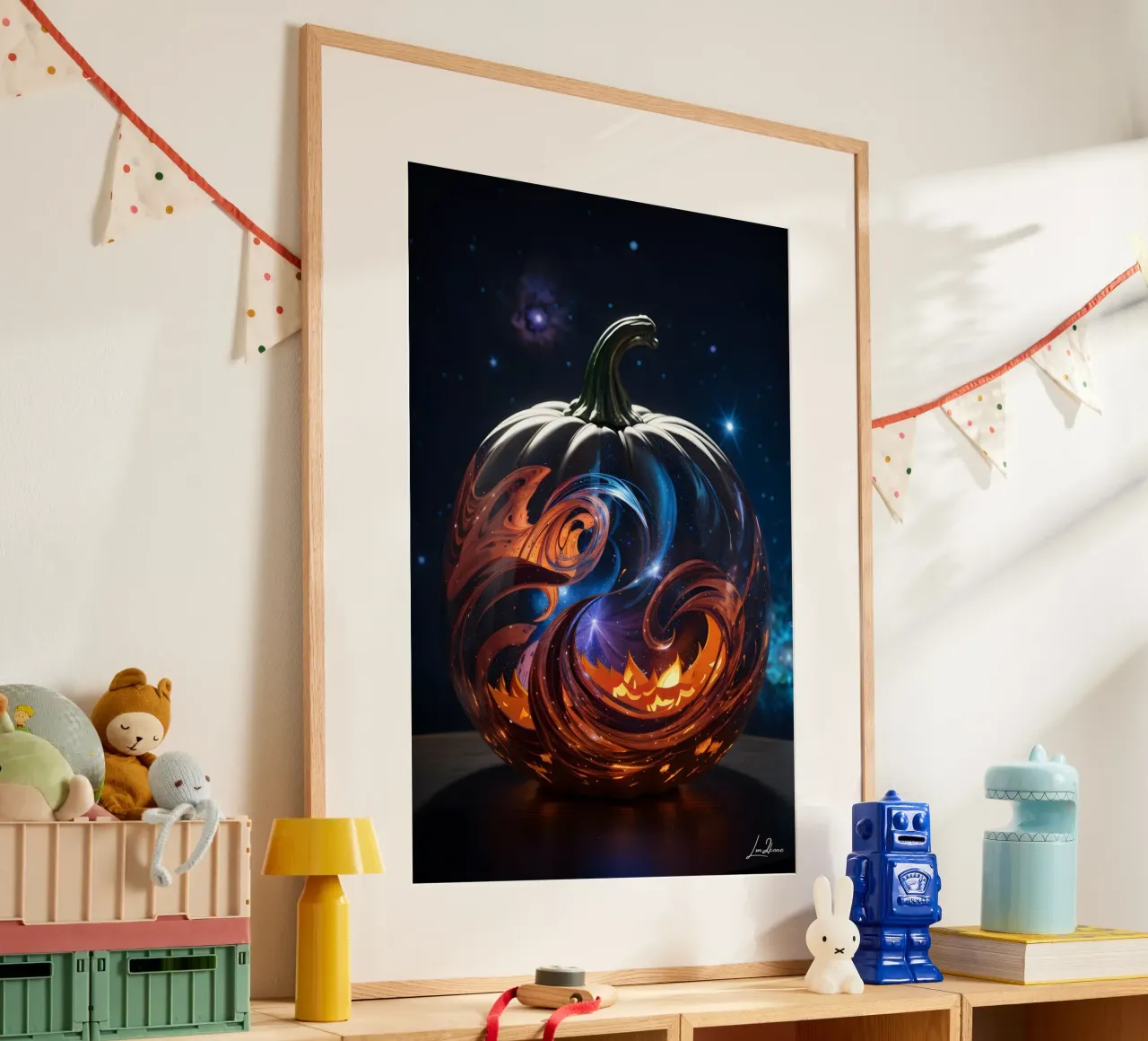 Zucca nebula - Citrouille nébuleuse Fantaisie carta hahnemühle da LM2KONE