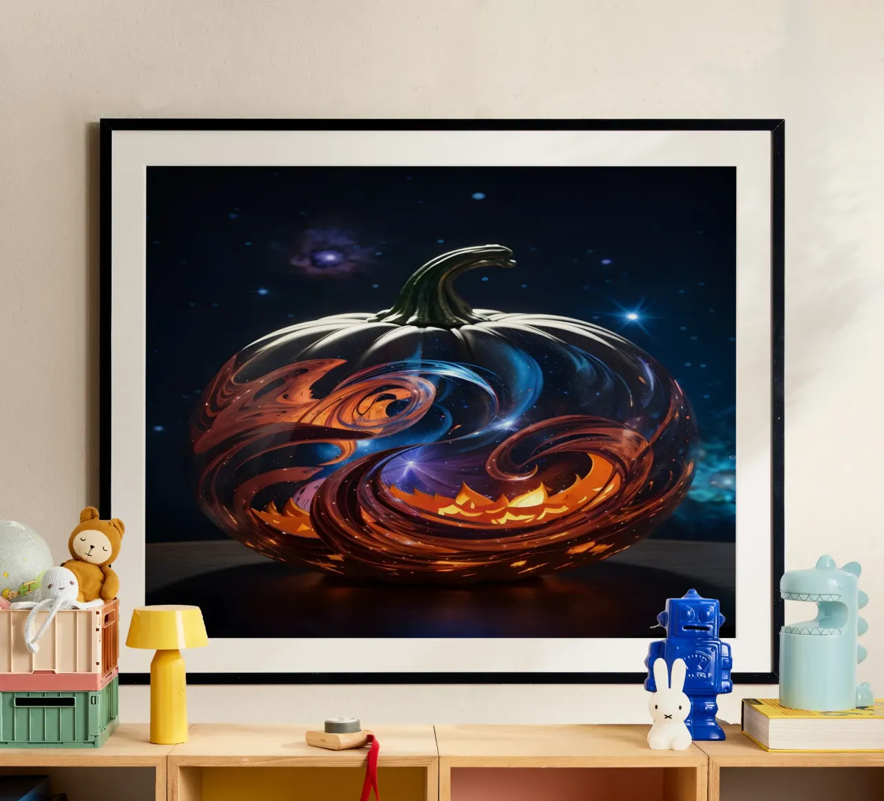 Zucca nebula - Citrouille nébuleuse Fantaisie carta hahnemühle da LM2KONE