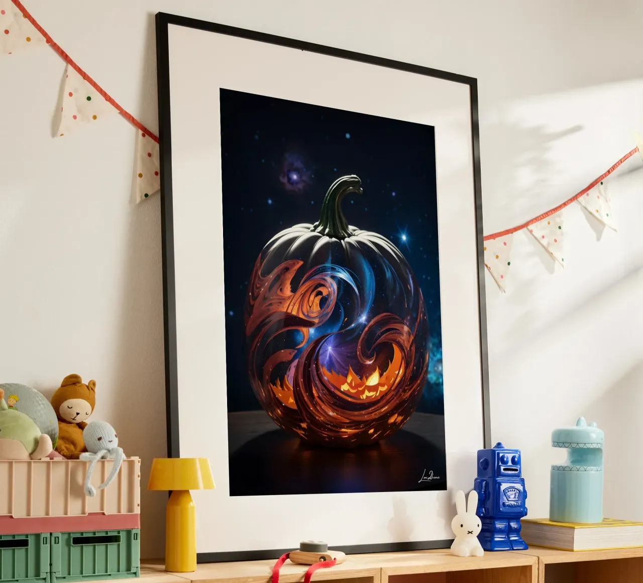 Zucca nebula - Citrouille nébuleuse Fantaisie carta hahnemühle da LM2KONE