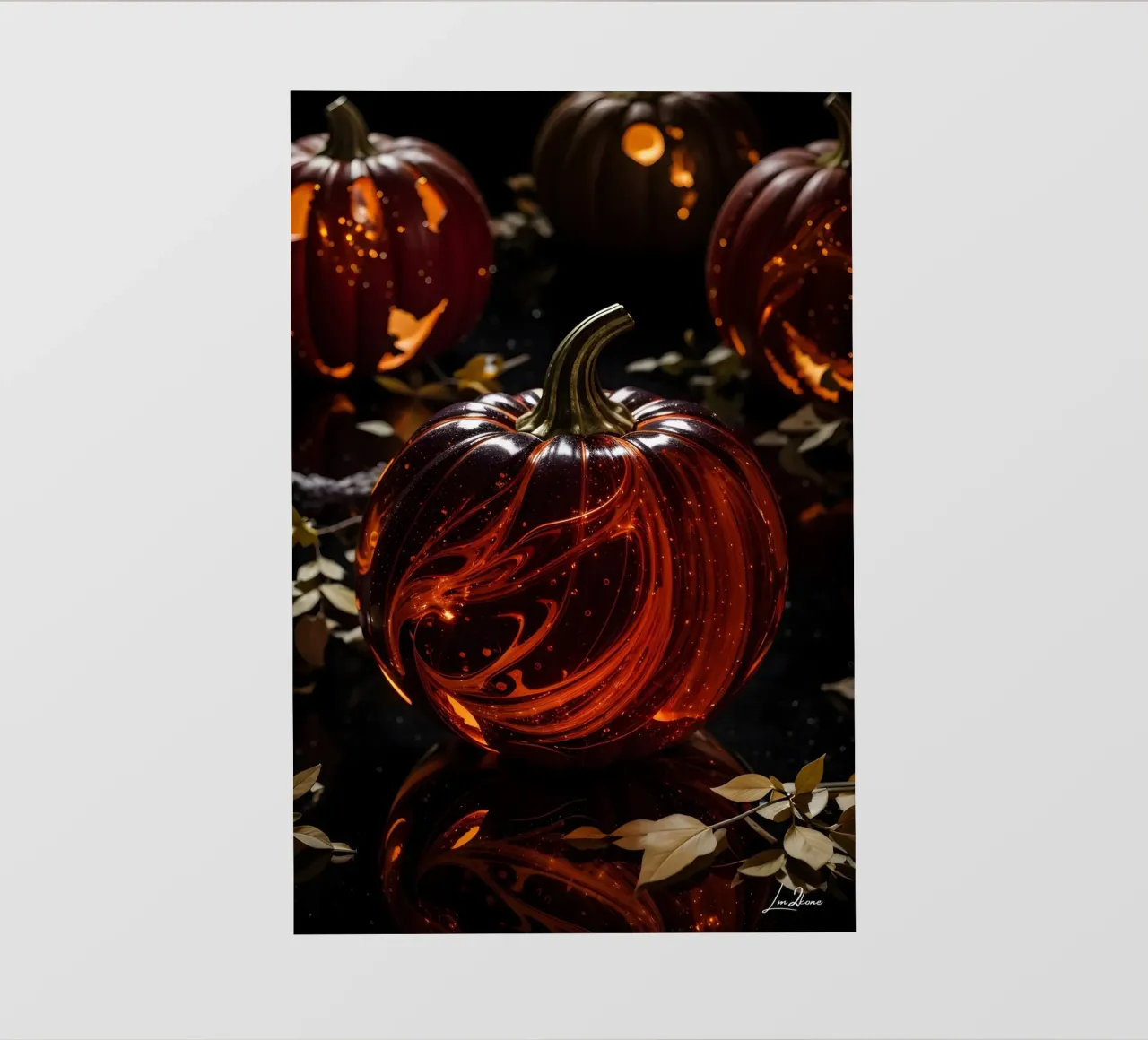 Zucche rosse moderne pellicola backlit da LM2KONE