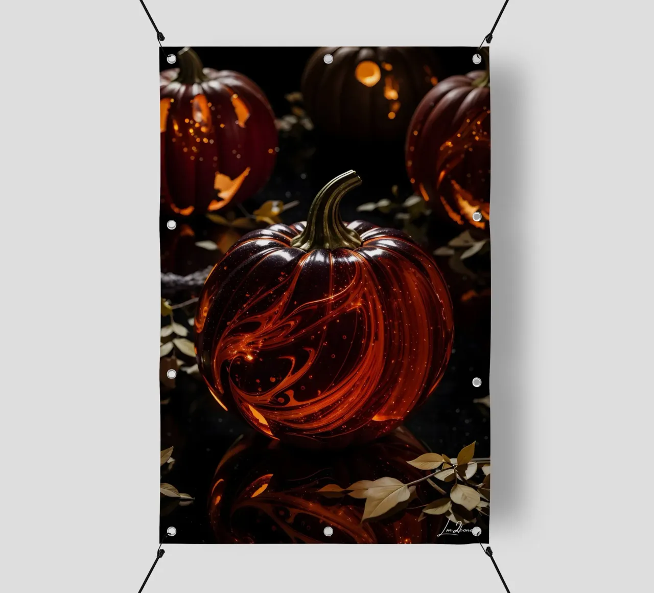 Zucche rosse moderne telo in pvc da LM2KONE