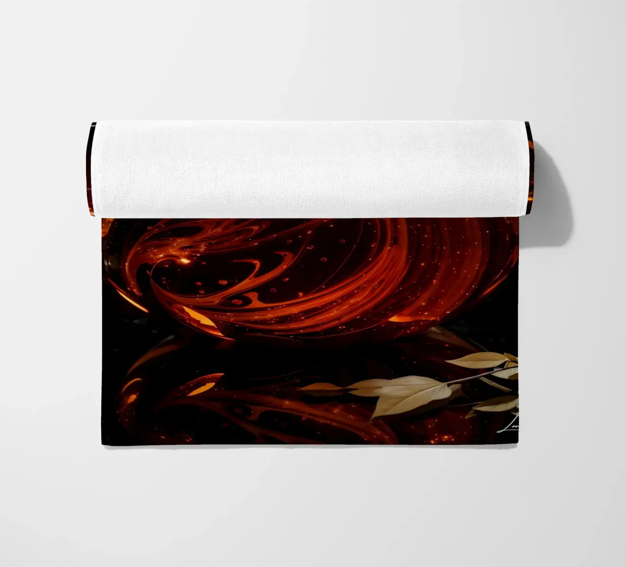 Zucche rosse moderne telo mare da LM2KONE